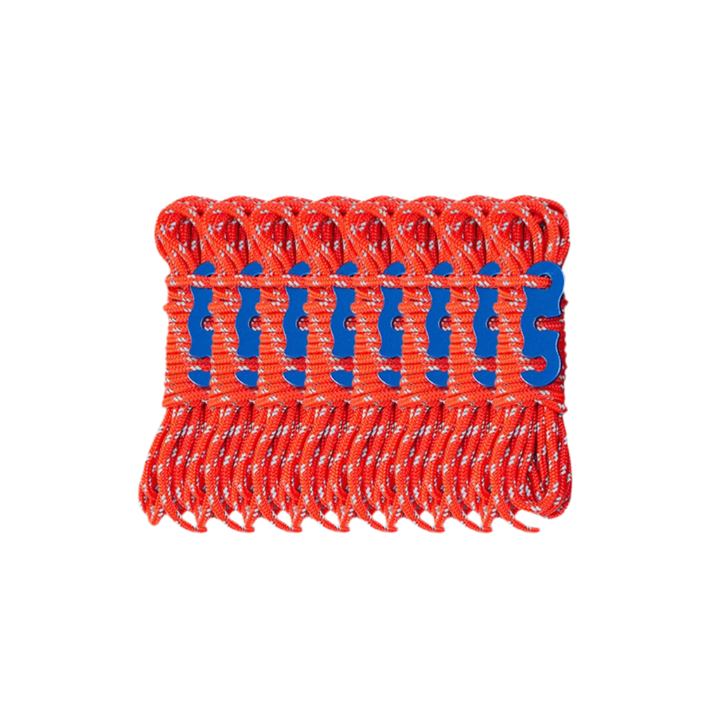 8 Bundles of 3mm High Vis Camping Para cord- Tent guy ropes