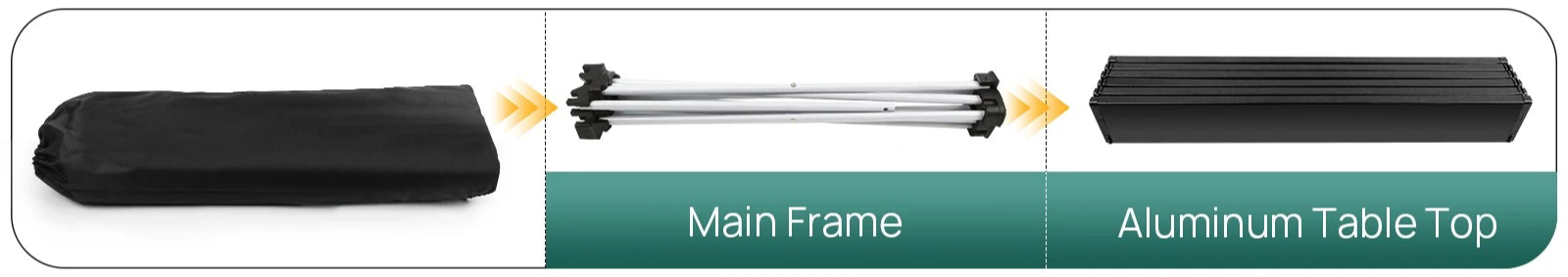 Backpack Portable Folding Table- With Carry Bag