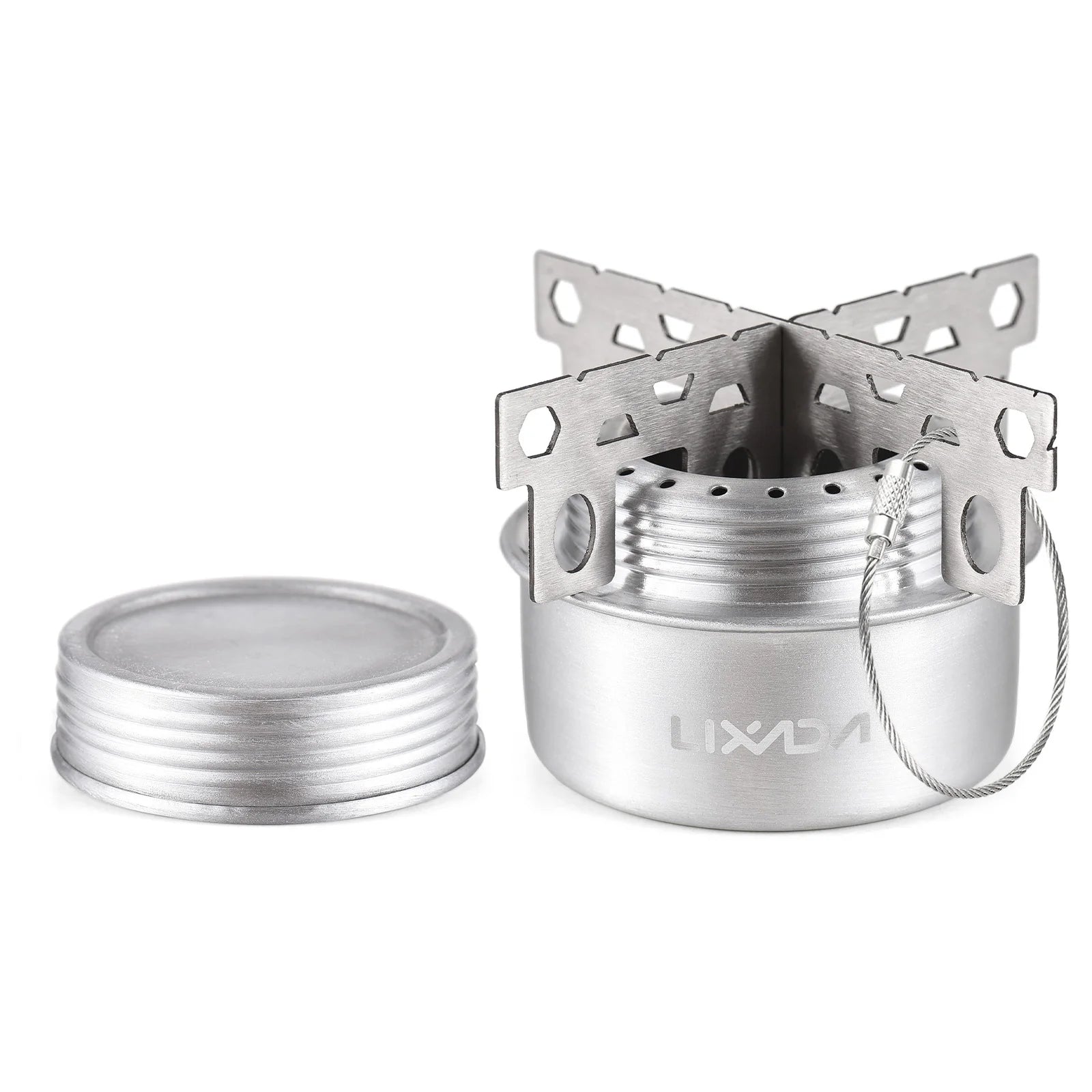 Compact Emergency Mini Alcohol Stove Aluminum