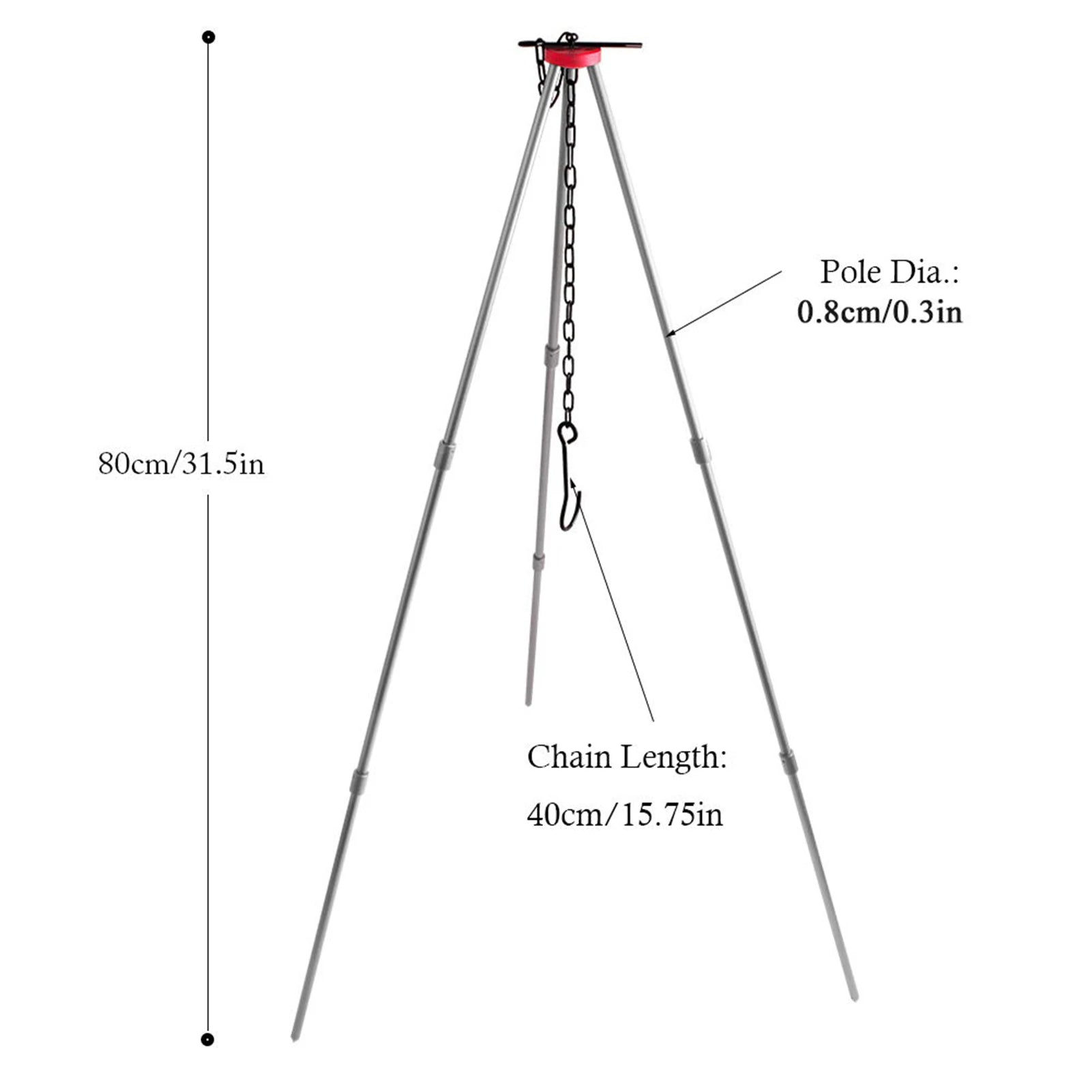 HD Portable Camping Fire Tripod