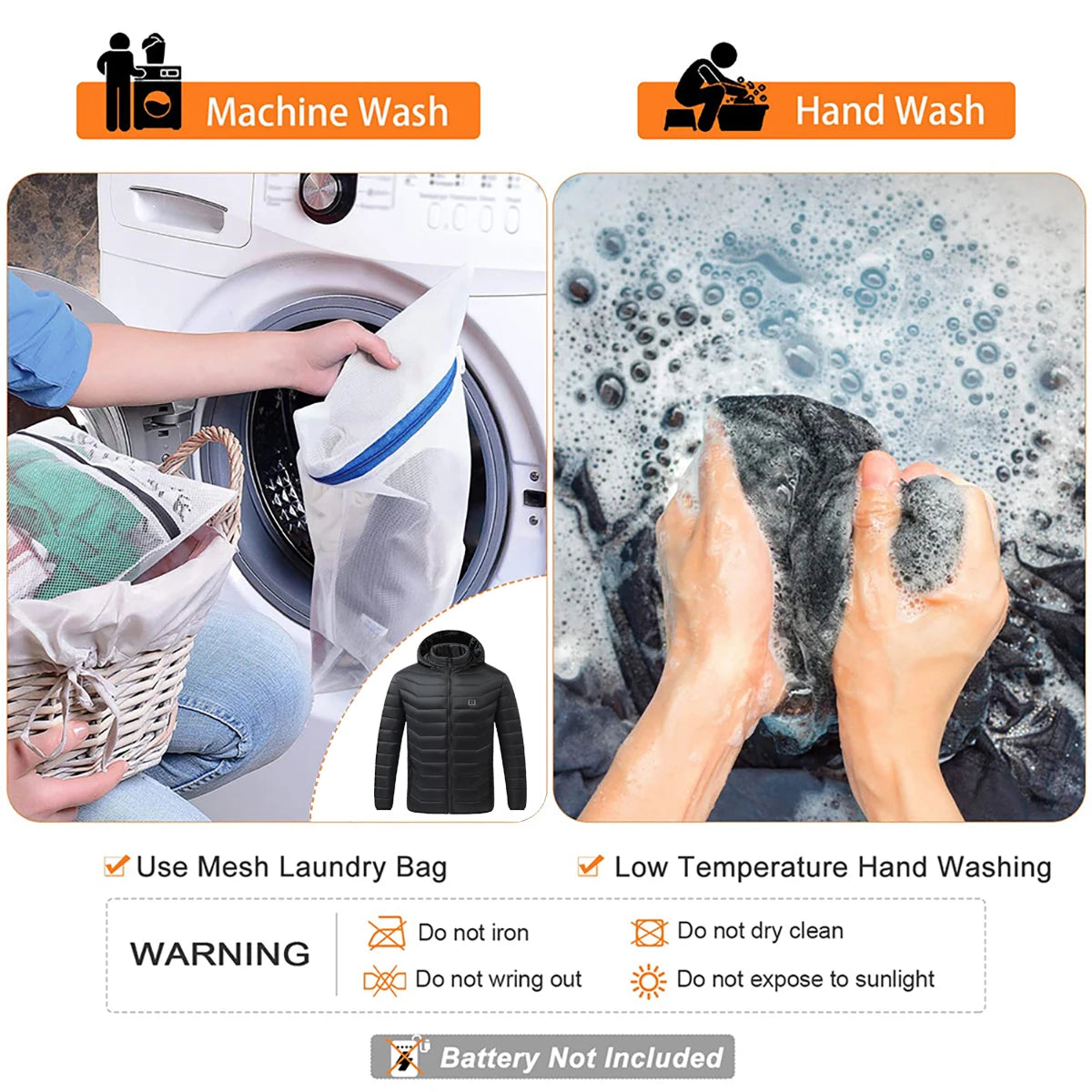 Heated Shell Jacket- Nano Carbon Fibre Heating Technology- 9 Zones