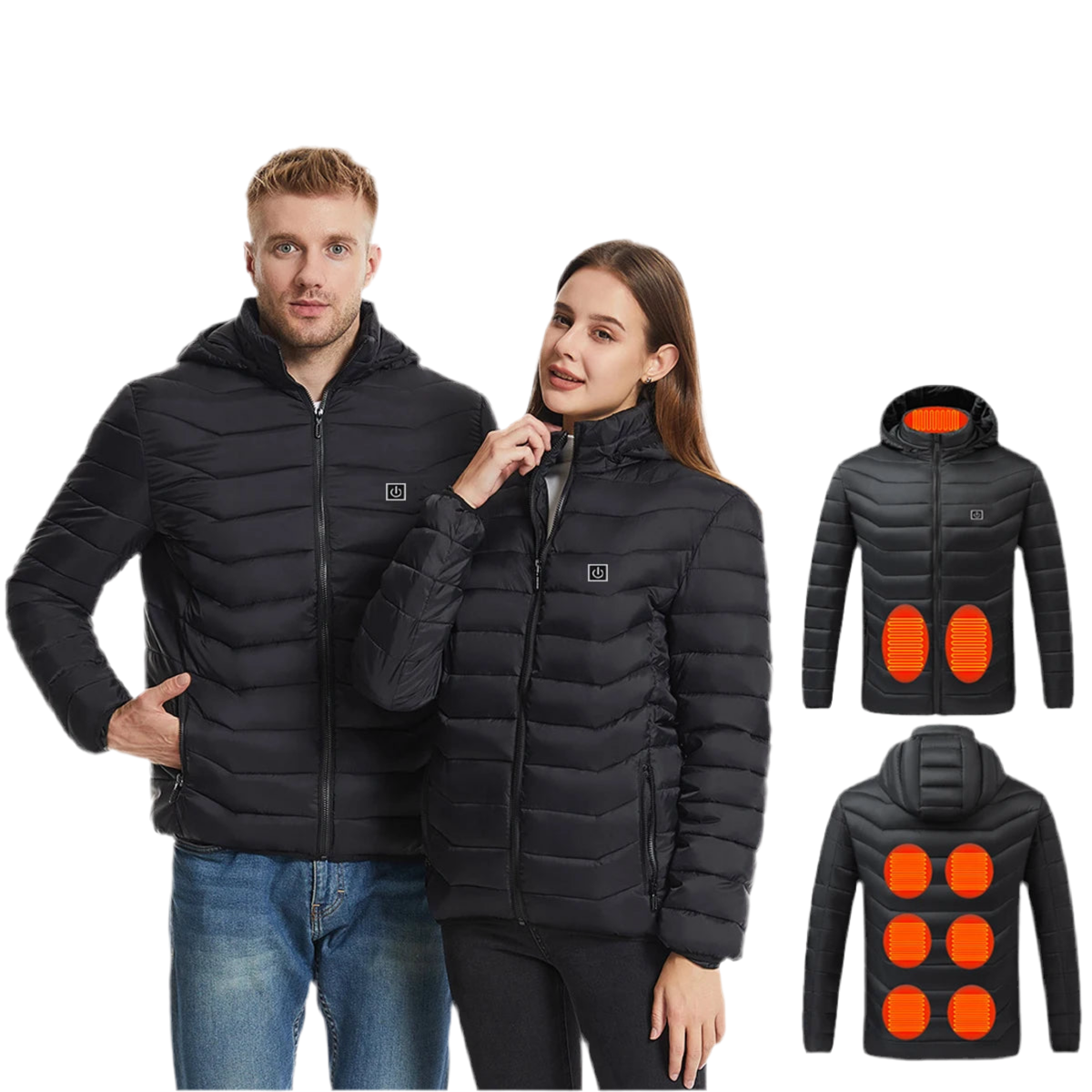 Heated Shell Jacket- Nano Carbon Fibre Heating Technology- 9 Zones