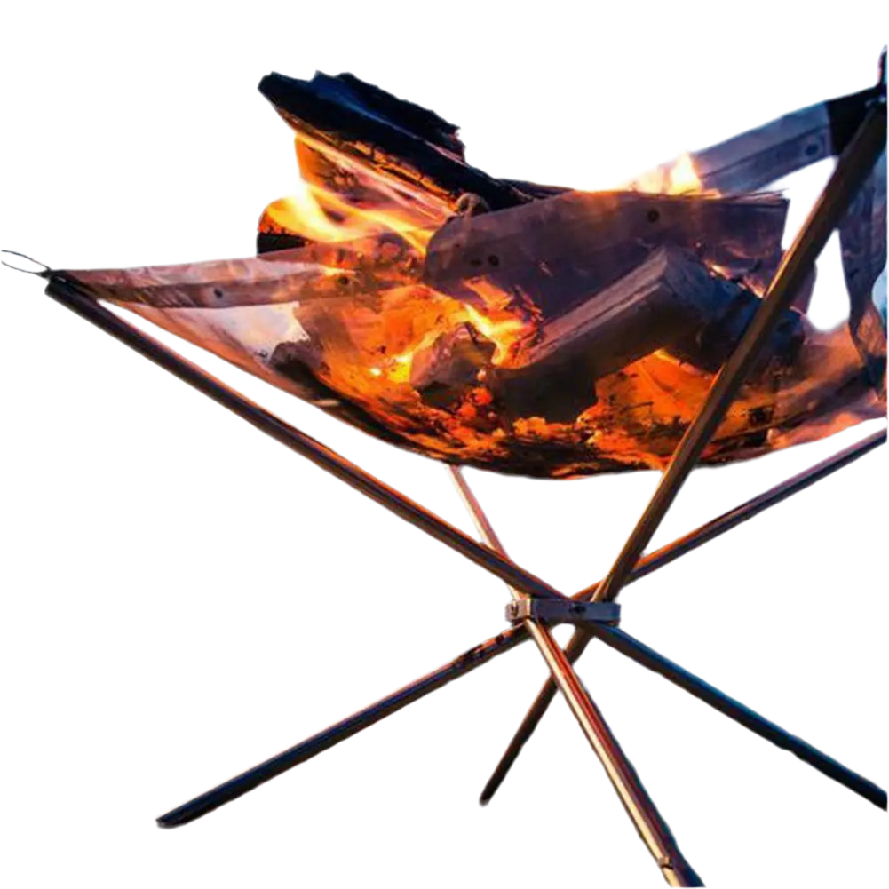 Portable Fire Pit- Outdoor Camping BBQ Steel Mesh Firepit