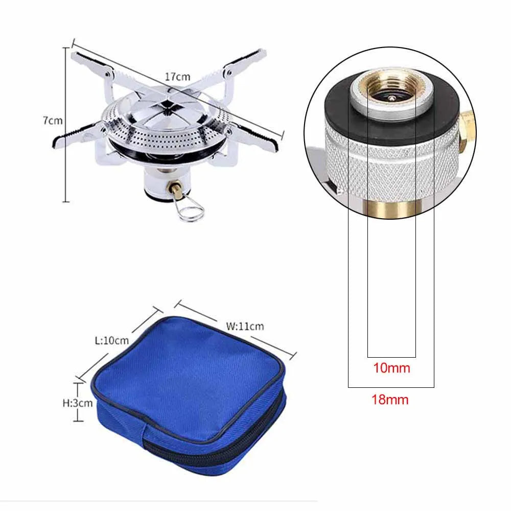 Compact Windproof Camping Gas Stove Portable
