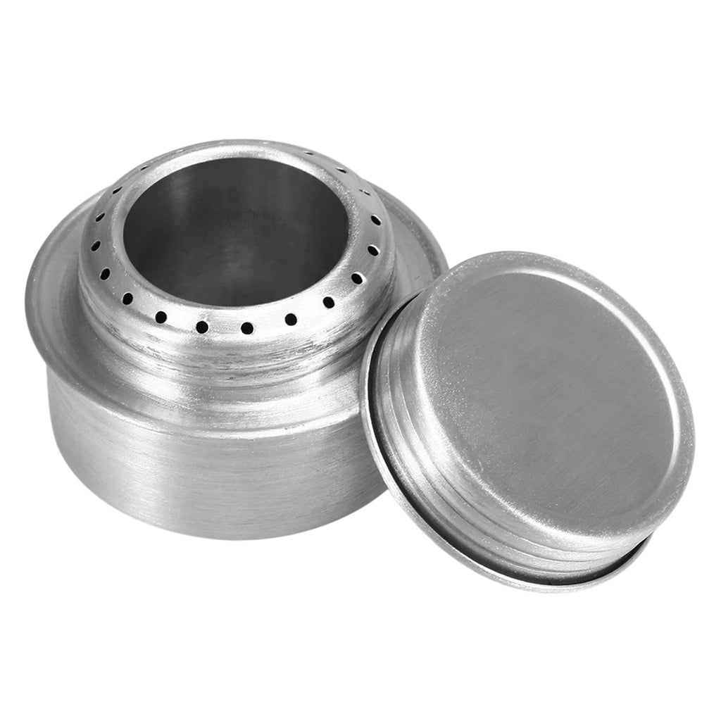 Compact Emergency Mini Alcohol Stove Aluminum