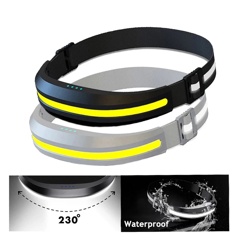 Powerful Portable Headlamp USB Rechargeable Red and White Light
