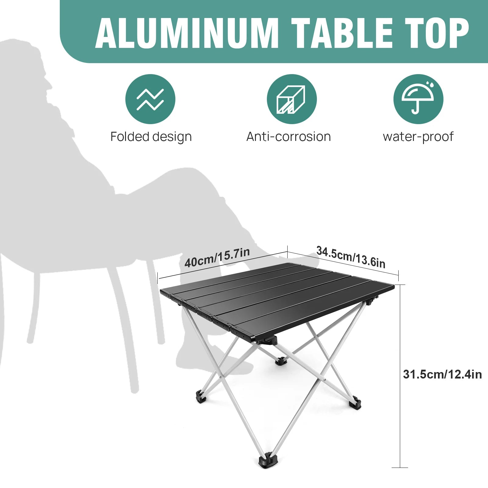 Backpack Portable Folding Table- With Carry Bag