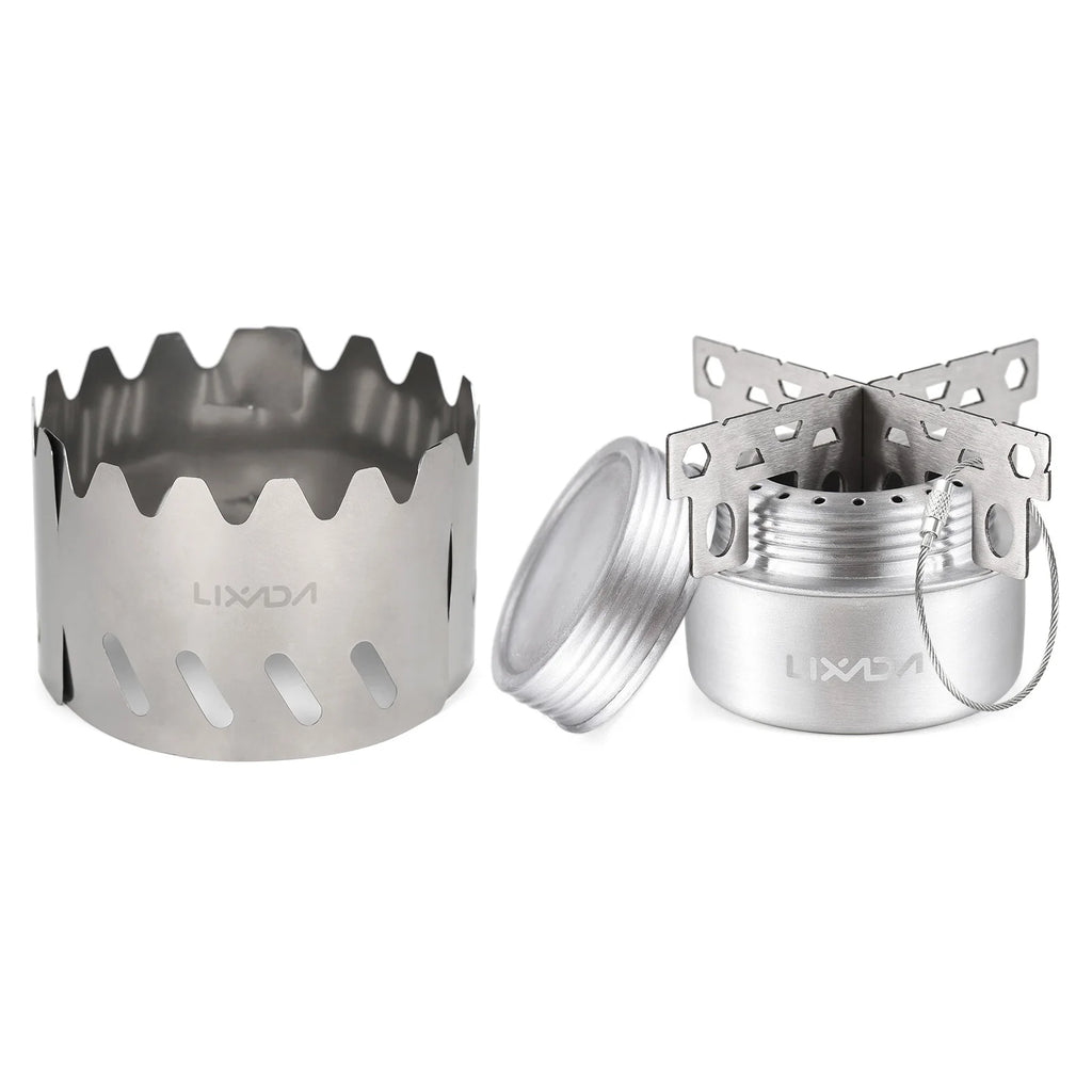 Compact Emergency Mini Alcohol Stove Aluminum