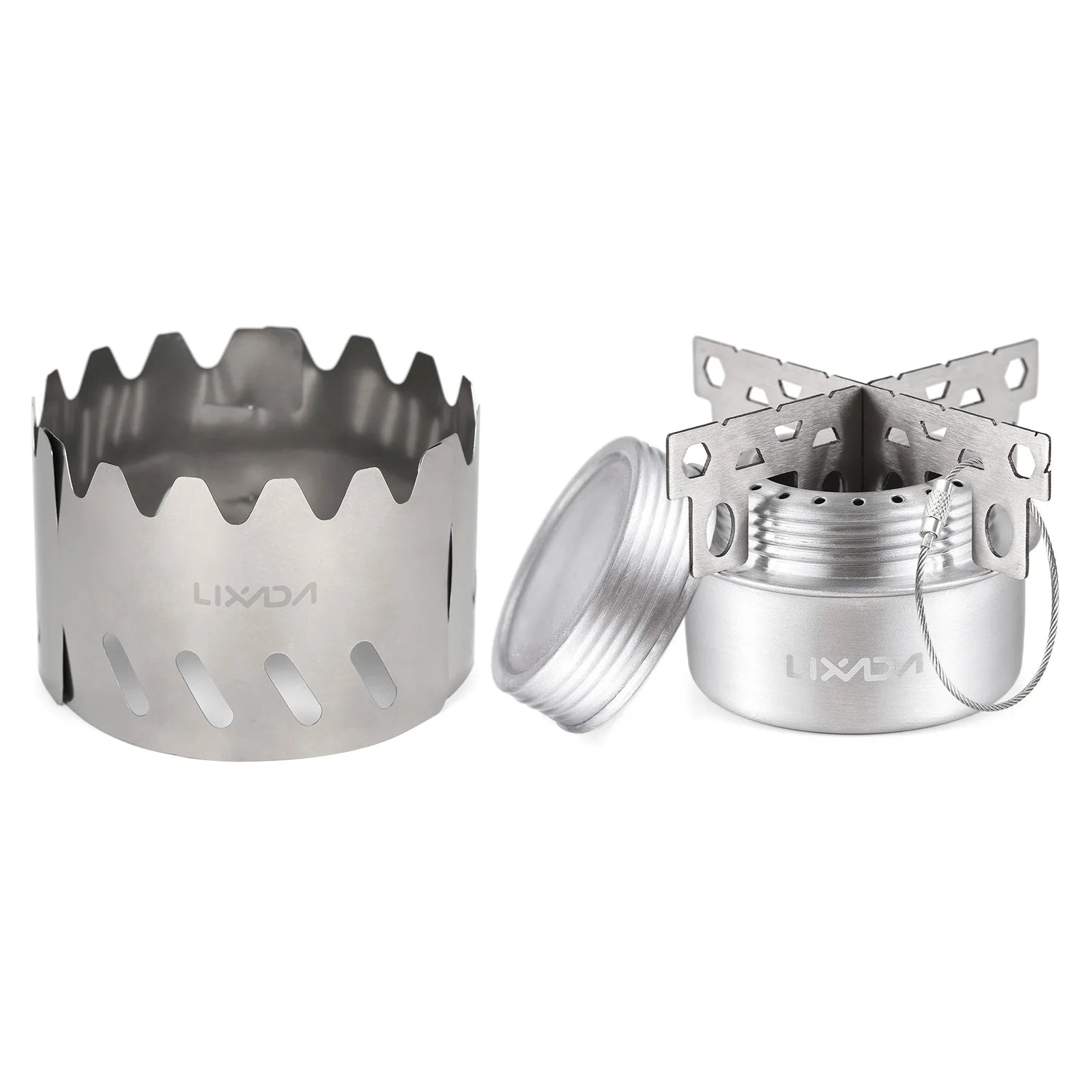 Compact Emergency Mini Alcohol Stove Aluminum