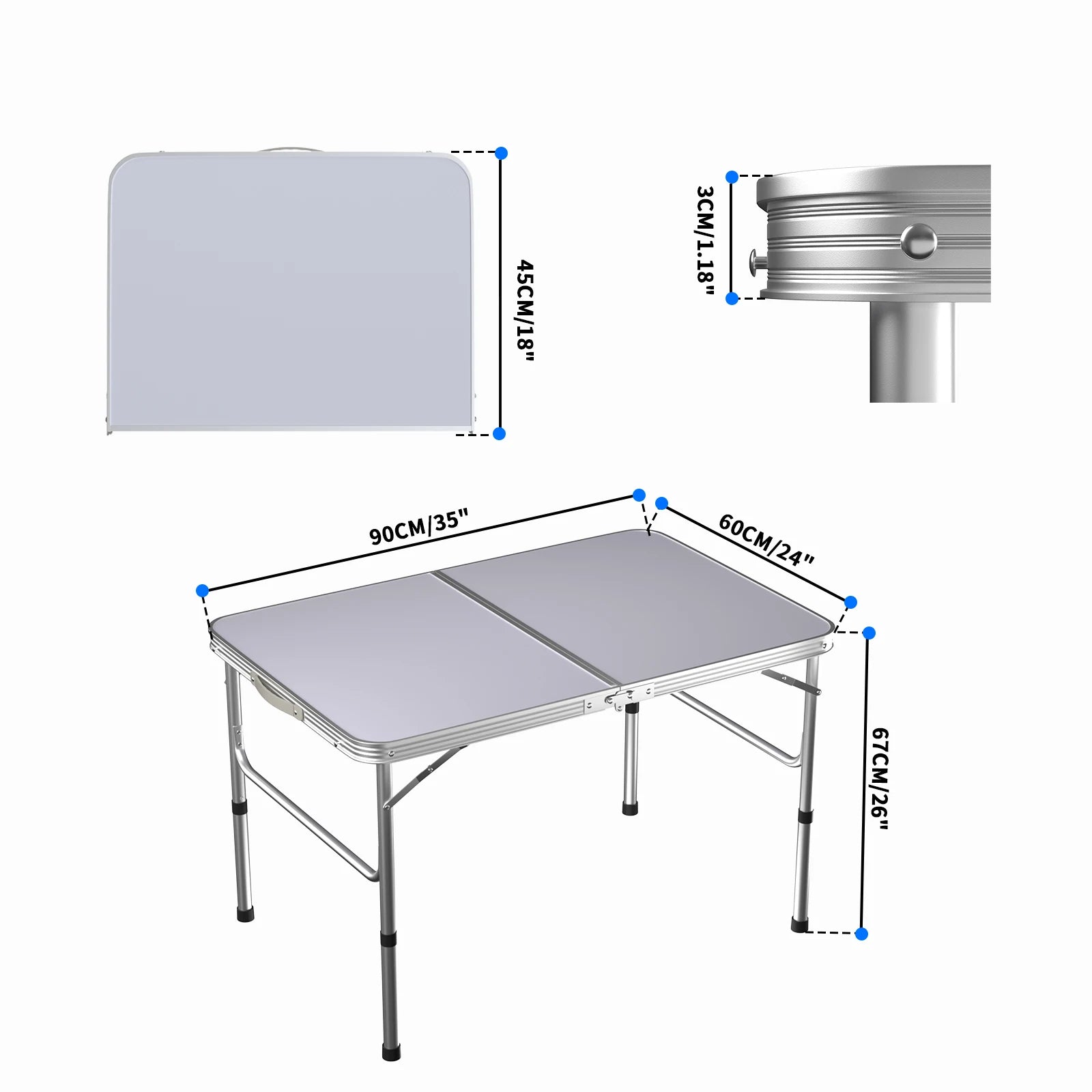 Compact Folding Camping Table